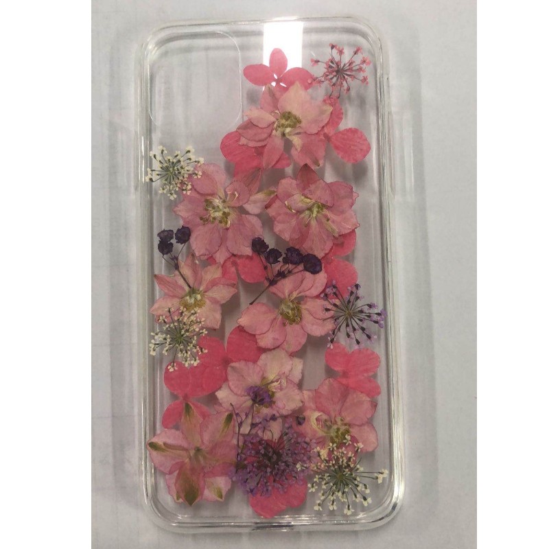 Getrockneter Flower Epoxy Phone Case, Glitter Epoxy Case
